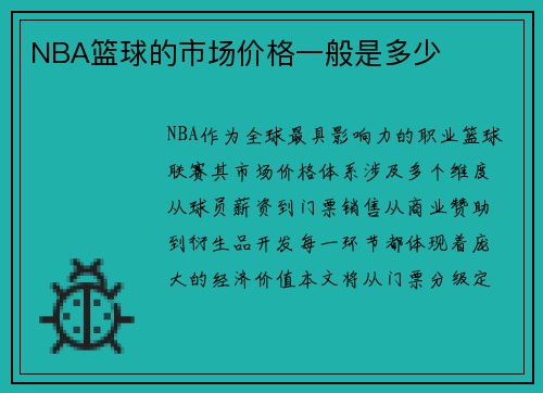 NBA篮球的市场价格一般是多少